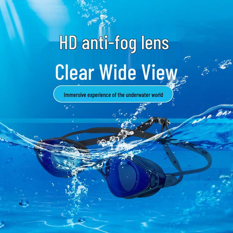 WEZHO Anti-Fog Silicone Swimming Goggles
