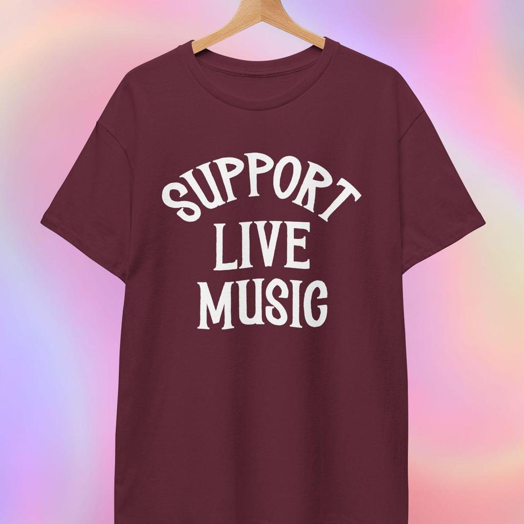 Support Live Music T shirt | Cotton T shirt