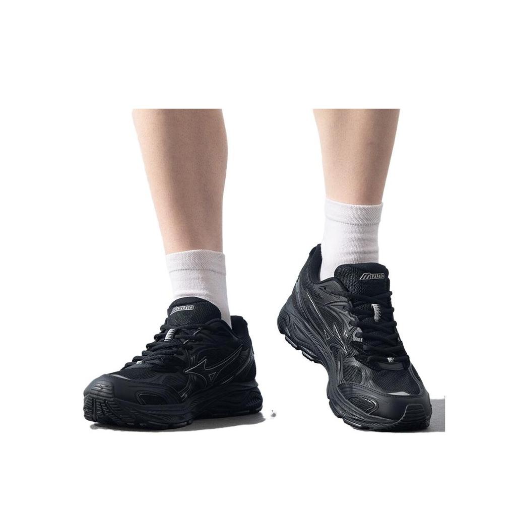 Mizuno LG 10S Pohodlné Odolné Prodyšné Lehké Nízké Běžecké Boty Unisex Běžecké Boty Černé D1GH242401