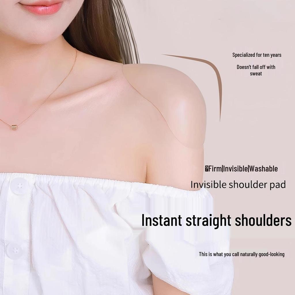 Self-Adhesive Silicone Shoulder Pads - Anti-Slip & Invisible for Narrow Shoulders