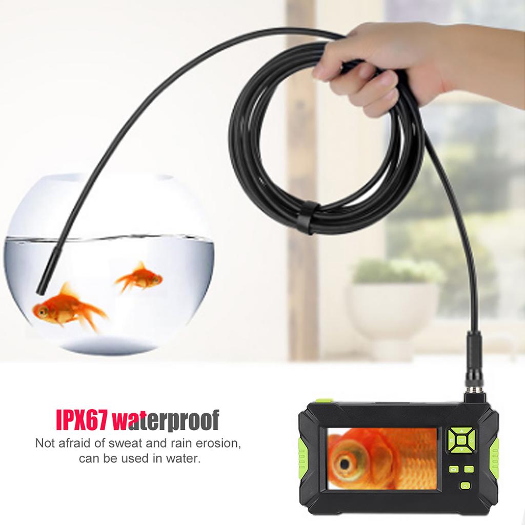 4.3 Inch Color LCD Display 70 degrees  Viewing Angle IPX67 Waterproof Hardwire Pipe Endoscope5m