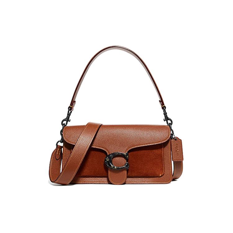 New COACH Cow Leather God Of Wine Bag, Shoulder Bag, Portable Crossbody Bag Women's Orange 79334-V5L4A