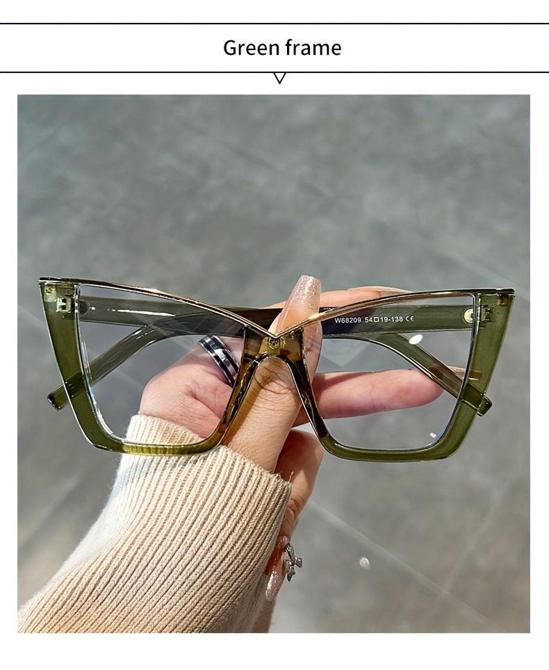2025 Vintage Cat Eye Glasses Transparent Lens Computer Glasses Jelly Color Frame For Women-Fashion Glasses Eye Protection