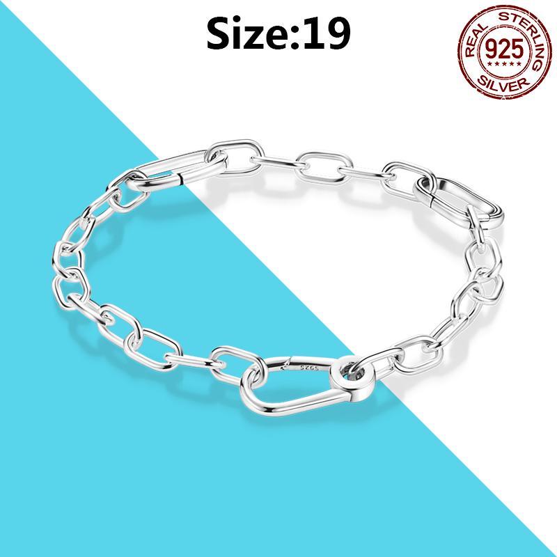 925 Silver Me Series Eye Medallion Pendant Charms for Bracelet Necklace DIY Link Earring Styling Two-ring Connector Jewelry