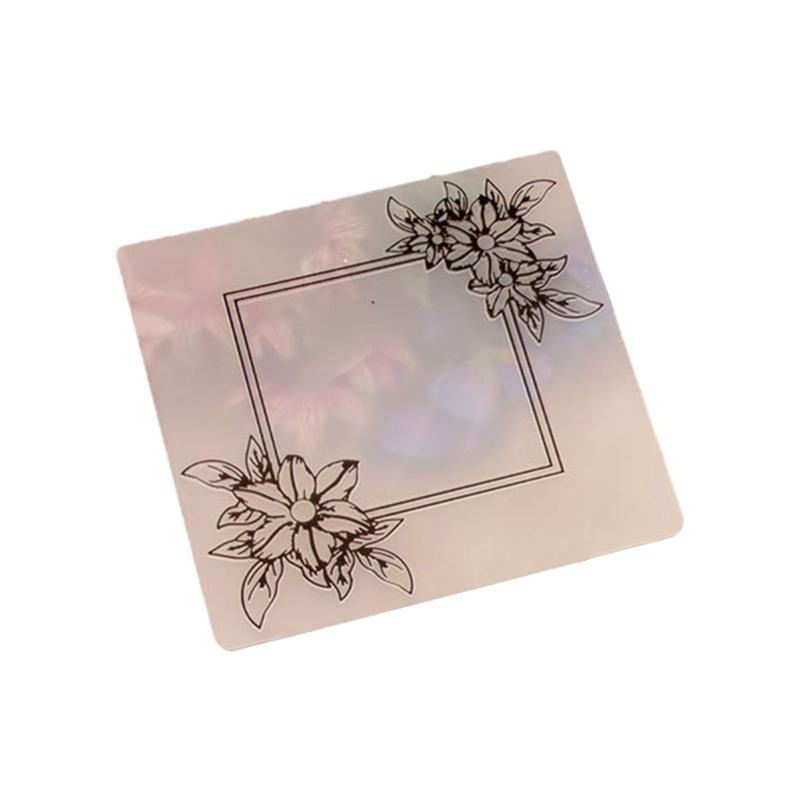Flower Embossing Folder Stencil Plastic Embossing Template Painting Stencil for Card Making Scrapbooking DIY Album Decor