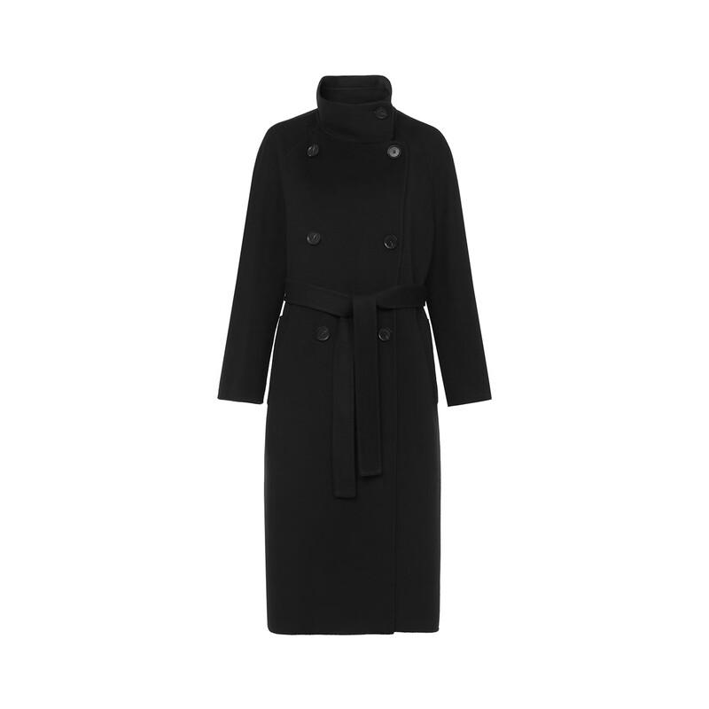 Langzi Women's French Wool Blend Double-Faced Coat