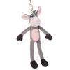 Sevimli Küçük Eşek Kolye Küçük Eşek Anahtarlık Eğlenceli Peluş Bebek Çocuk Oyuncak