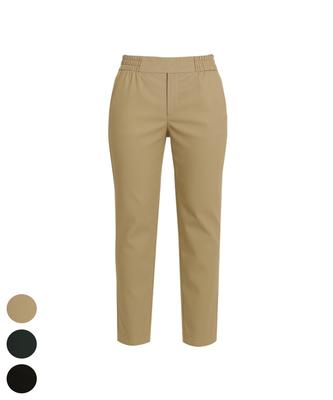 BHPOLOCLUB Women'S Standard Summer Elastic Waist Slacks 3 Colors Sl612