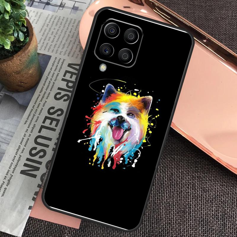 Animal Cute Dog Akita Case For Samsung Galaxy M32 M31 M12 M52 M13 M33 M53 M11 M51 M15 M55 M14 M34 M54 M20 M30s