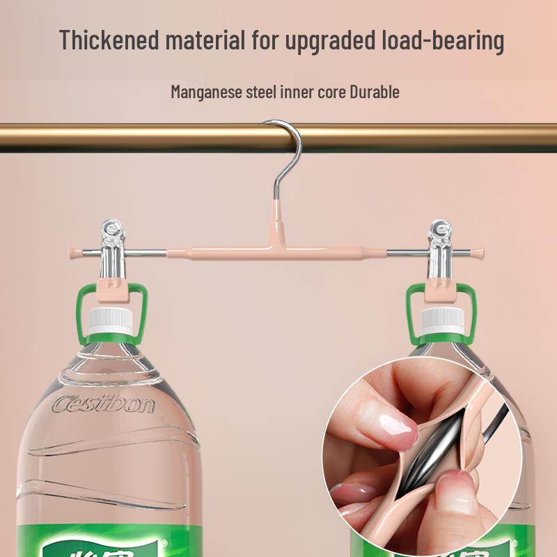 Stainless Steel Non-Slip Skirt & Pants Hanger with Clips - Seamless Storage Solution