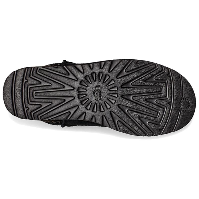 UGG Classic Mini Deco Suede Boot 'Black' Sneakers 1115565-BLK