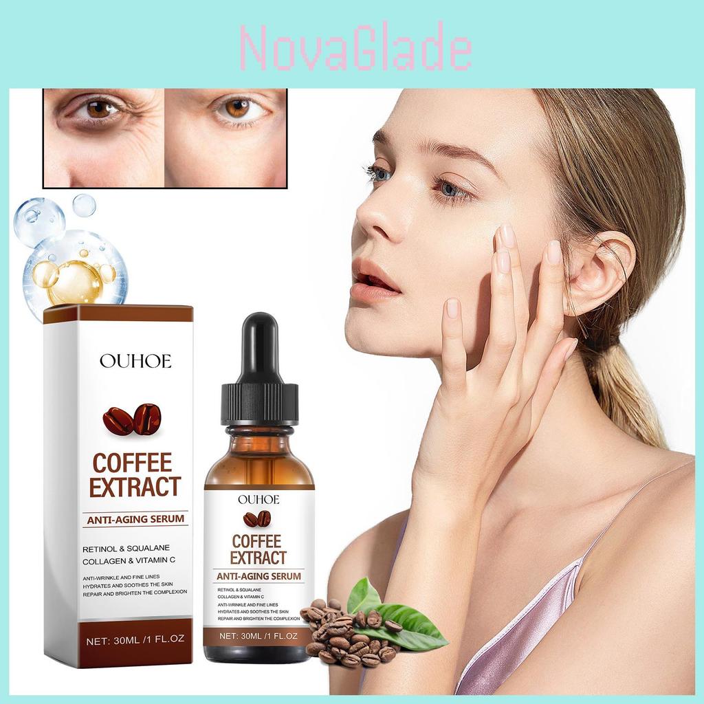 Ouhoe Caffeine Anti-aging Facial Serum For Smooth Skin Reduction Of Fine Lines