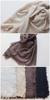 Merino Wool Solid all over the 100% Stole, Color, Large, Fall/Winter, Lightweight, Gauze, 110x200mm, Fringe, Cashmere-Like, Men's/Women's [.a world]