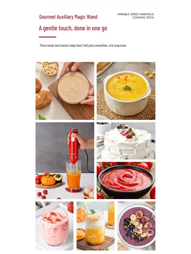 Aolanda Blender elektryczny o dużej mocy i sokowirówka: Jedzenie dla niemowląt, Ubijak do jajek, Maszynka do płynnego jedzenia dla osób starszych