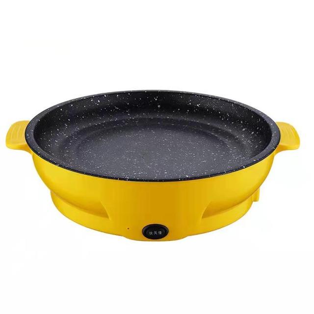 Electric Frying Pan Smokeless Barbecue Fried Steak Fish Omelette Frying Pan Non-stick Cooker