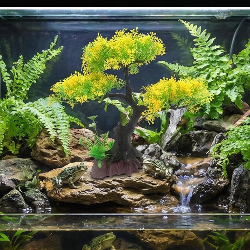 Artificial Plant Aquascaping Ornaments Colorful Fish Tanks Accessory for Freshwater Fish Habitat Enhancement
