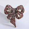Luxury Sparkling Rhinestone Bow Brooches For Women Unisex Fashion Banquet Party Clothing Backpack Jewelry Accessories Gifts