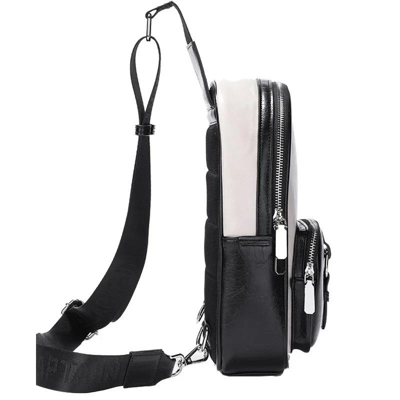 New Men's Authentic Chest Bag Waterproof Can Hold 8-inch Computer