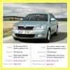 Für Skoda Octavia A5 2005-2013 Vollabdeckung Rückspiegel Folie HD Antibeschlag Regendicht Auto Spiegel Aufkleber Auto
