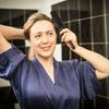 Hair Styling Comb Wood Handle Round Hair Brush Bristle Hairdressing Comb Scalp Massage Detangling Barber Shop Roller