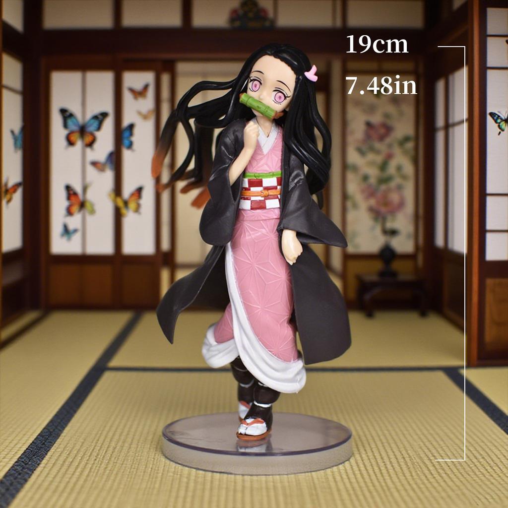19cm/7.5in Anime Demon Slayer Figure Nezuko Figure Collection Statue Model Toy Gift