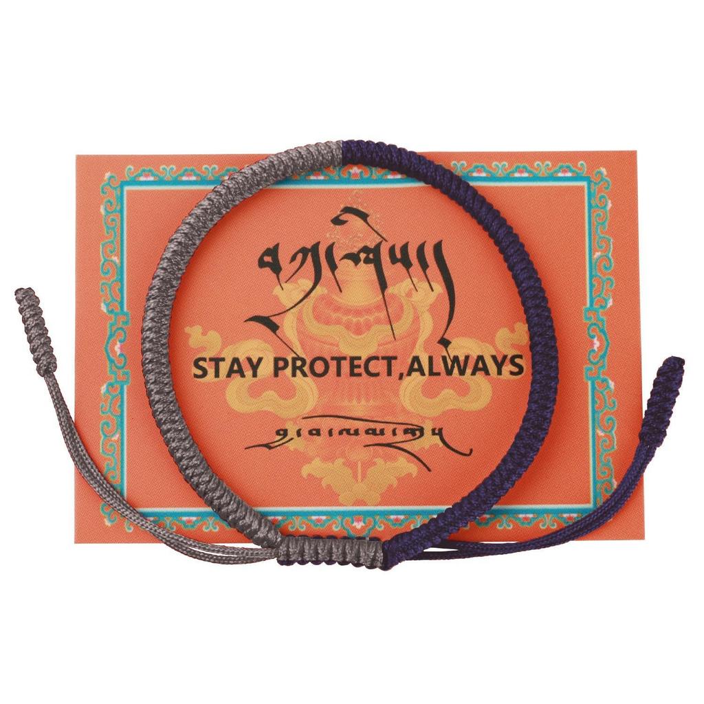 Diamond knot braided hand rope Adjustable monk body protection hand rope Xizang lucky blessing red braided hand rope