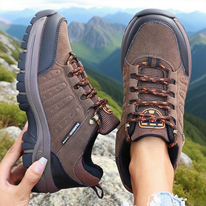 Damen Anti-Rutsch Wanderschuh Retro Keilförmige Plateau Outdoor Sneaker Bequeme Atmungsaktive Camping Wanderschuhe für Damen
