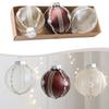 3pcs 8cm Christmas Balls Christmas Tree Hanging Decoration Ornaments Christmas Party Decorations Supply