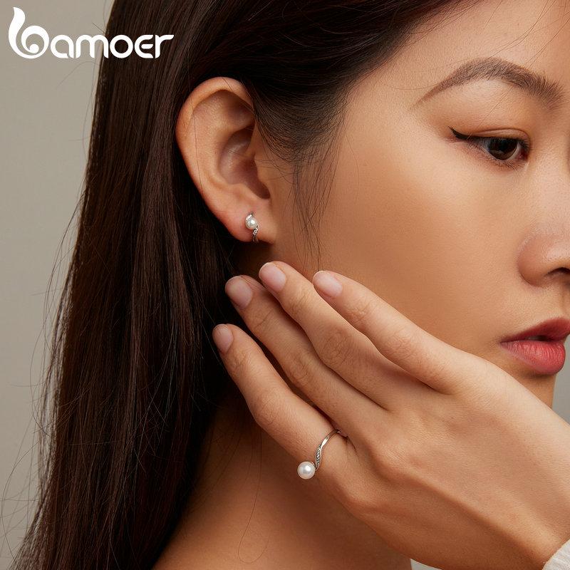 Orecchini A Cerchio In Argento Sterling Con Zirconia Cubica | Gioiello Donna E Ragazza Da 15 Mm - Finitura Oro Rosa Antiossidante, Chiusura Sicura