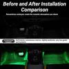 Car Interior Lights,5V LED Strip Lights with USB Adapter,Ambient Car Lighting Kit,App & Remote Control Music Sync Color Change Strip Lights For Trucks