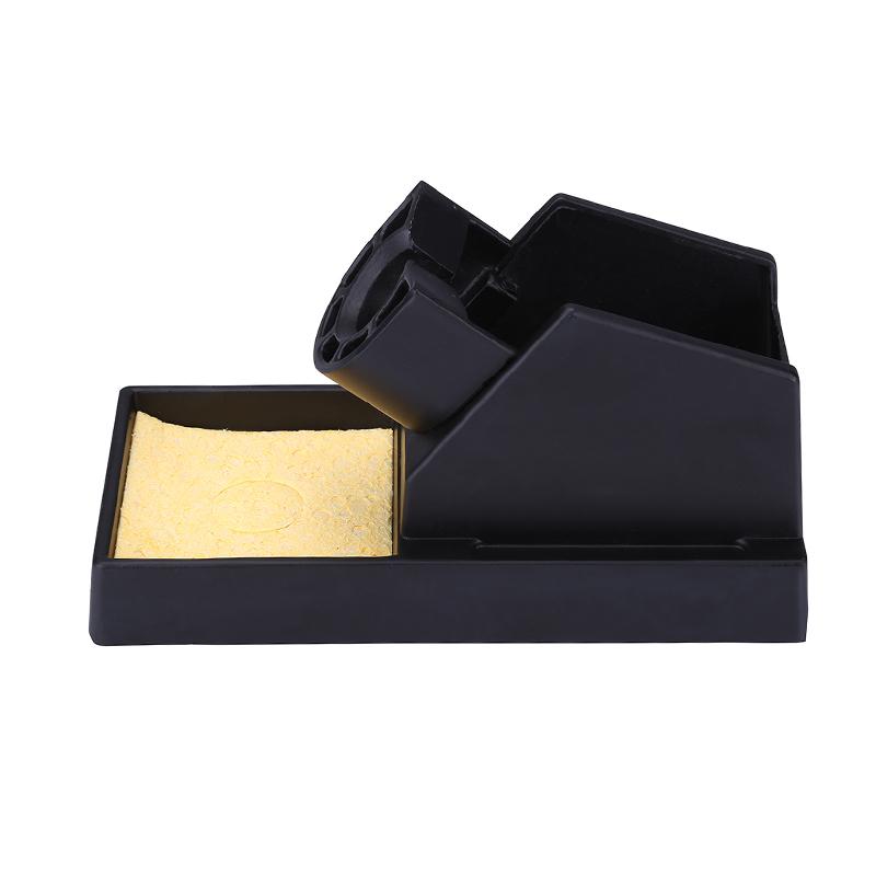 Aluminum Alloy Electric Soldering Iron Stand Holder With Cleaning Sponge for 936 Soldering Station Welding Tools Accessories