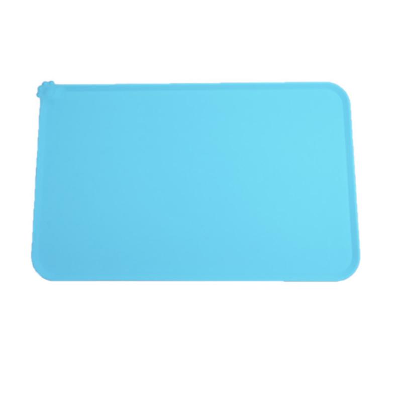 Silicone Pet Meal Mat Pet Waterproof and Anti Slip Cat Food Mat No Cleaning Required Puppy Feeding Bowl Mat Pet Accessories