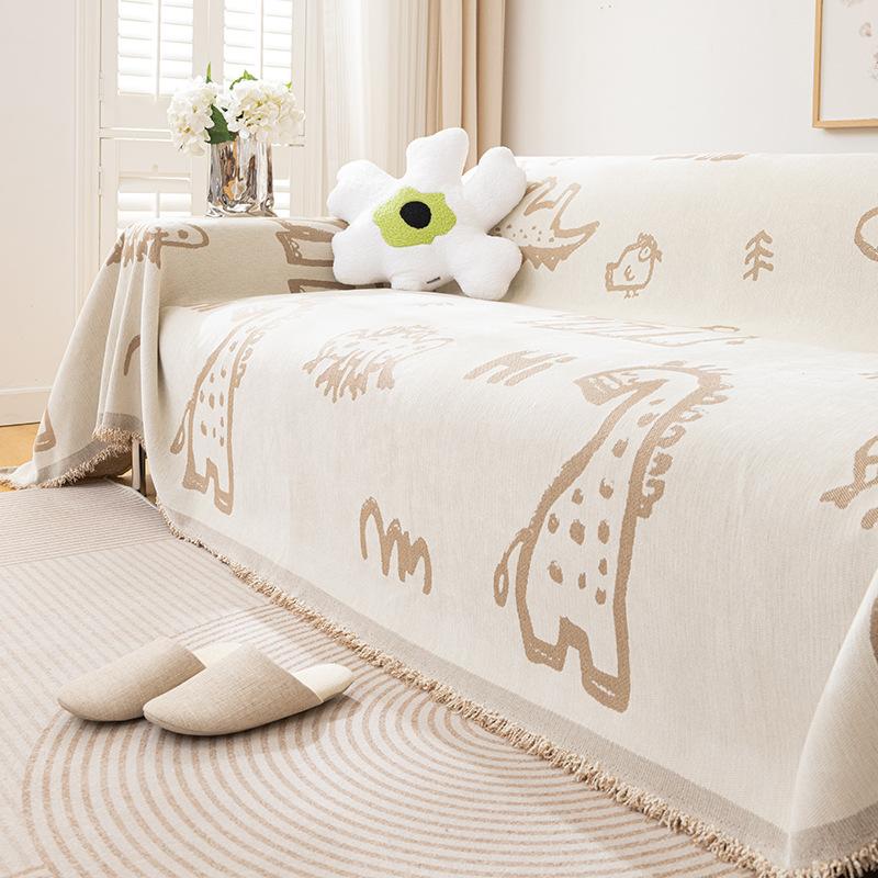Cartoon Chenille Sofa Cover Towel High-Grade Four Seasons Universal Sofa Cushion Cover All-Inclusive Universal Blanket Full Covered