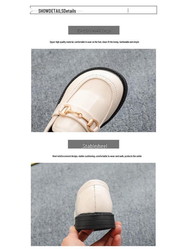 Mädchen Retro Lackleder Slipper - Koreanischer Stil Frühling & Herbst Prinzessin Auftrittsschuhe