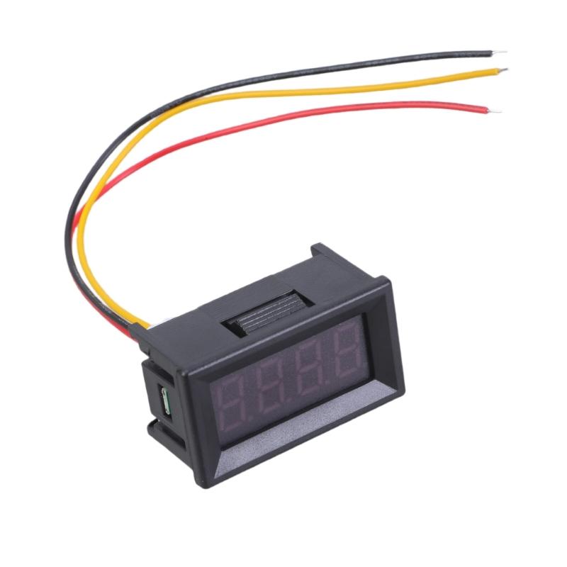 Digitales Voltmeter 0-100V Spannungsmesswerkzeug 0,36 Zoll LED-Anzeige 3-Draht 4-stelliger Spannungstester Spannungsanzeige