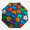 1pc Space Invaders Pixel Art Auto Open/close, All-Season Portable Folding Umbrella for Women & Men, Travel, Everyday, Formal Events -06135