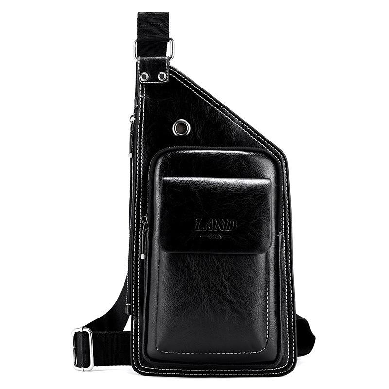 

Нагрудная сумка Мужская сумка через плечо Мужская сумка Рюкзак Сумка для студента-мужчины Сумка кроссбоди Мужская модная сумка-мессенджер Мужская новая мужская сумка чёрный