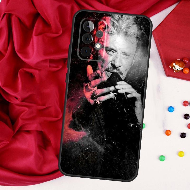 Johnny Hallyday Music Case For Samsung Galaxy A54 A34 A14 A51 A71 A12 A22 A32 A52 A13 A23 A33 A53 A73 Coque