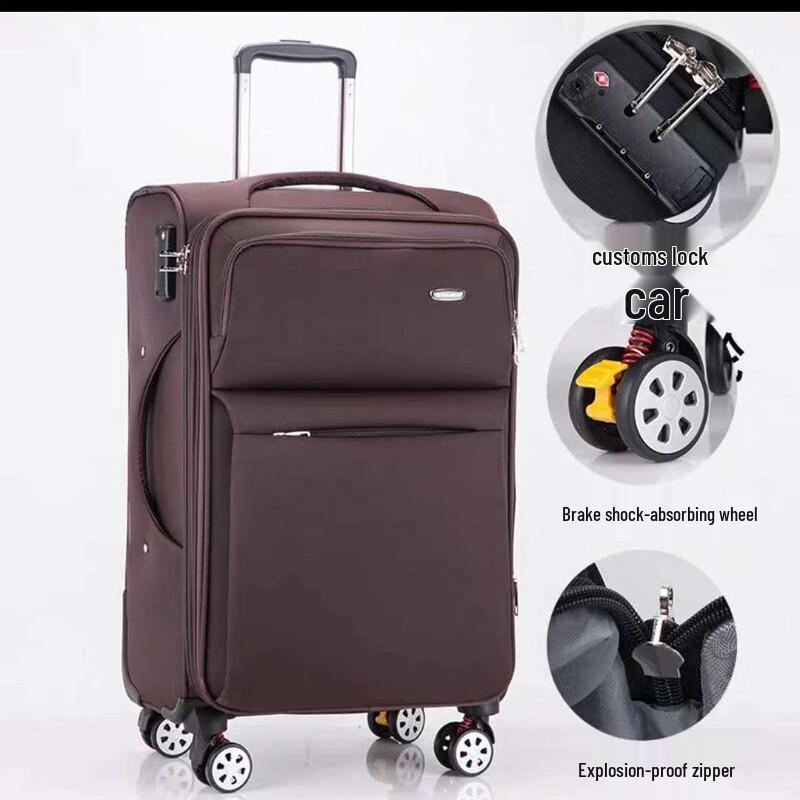 Xiaoyan PC Hardside Luggage - Mocha Brown 24-inch