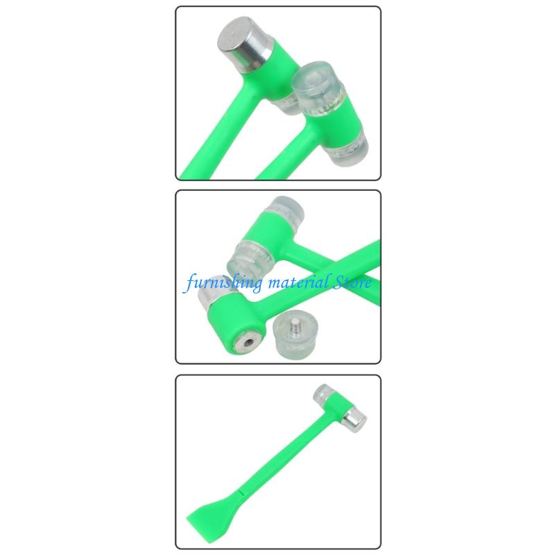 Y5GD Double Head Rubber Hammer Mallets Multipurpose Double Side Lightweight Mallets Soft Hammer for Home Decorations