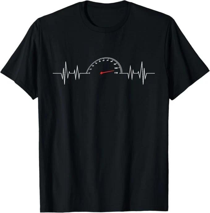 Car Speedometer Heartbeat - Car Guy Auto Mechanic T-Shirt 2XL