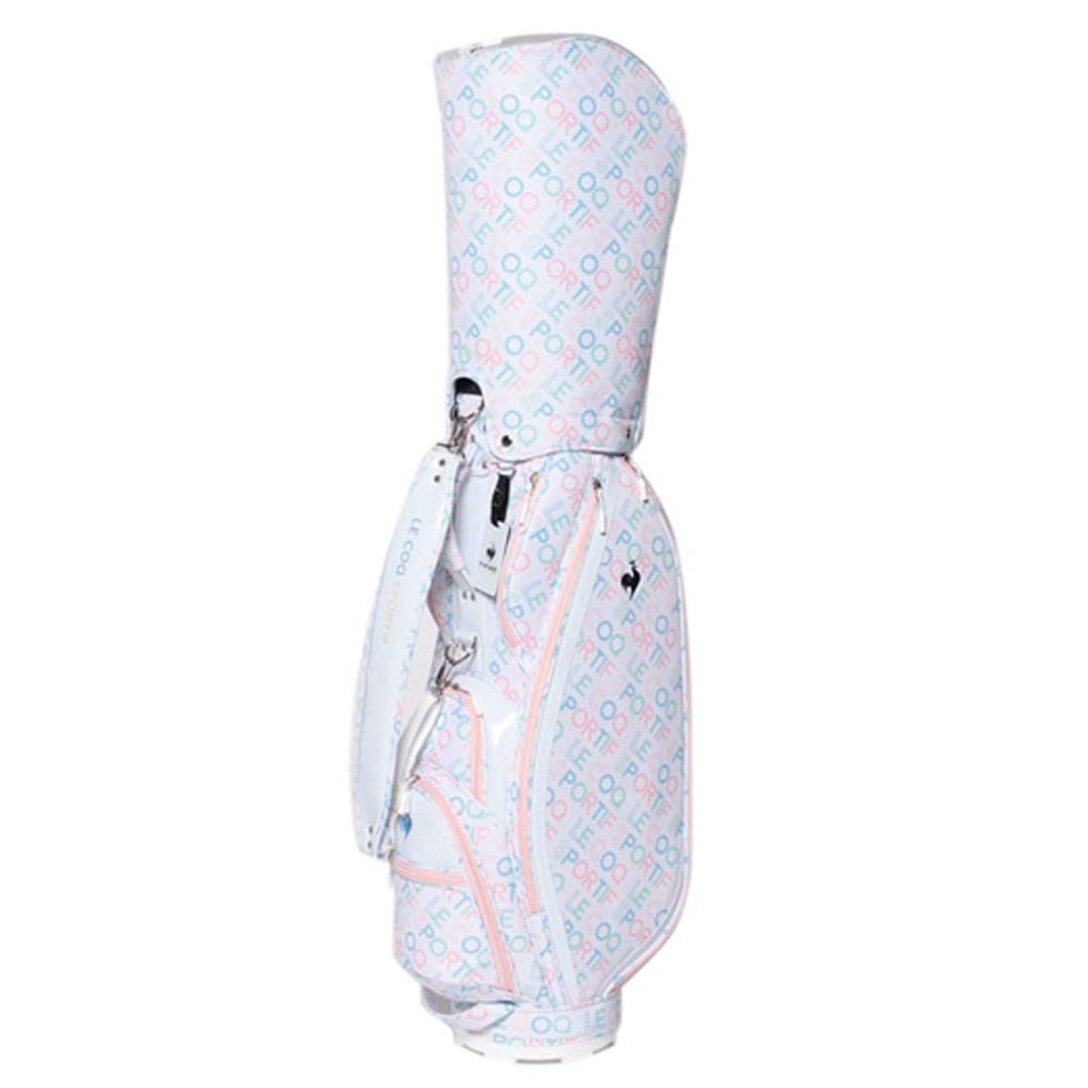 

Сумка Coq Caddy, тип 6, совместимая с 46-дюймовыми гольф-клубами QQCVJJ00 WH00 [Le Sportif] 3,1 кг, 8,5, для женщин (белый)