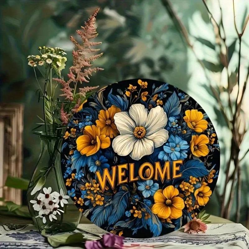 Retro Welcome Sign Metal Art Home Bar Cafe Decor