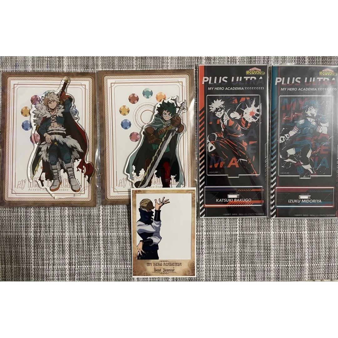 Used My Hero Academia Acrylic Stand 4 Piece Set