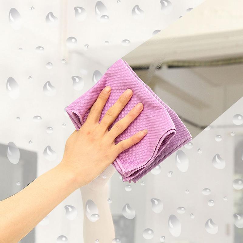 Kitchen Cleaning Towel Absorbable Fish Scale Rag Cloth Anti-grease Wiping Rags Glass Reusable Wipe Window Dish Cleaning Cloth