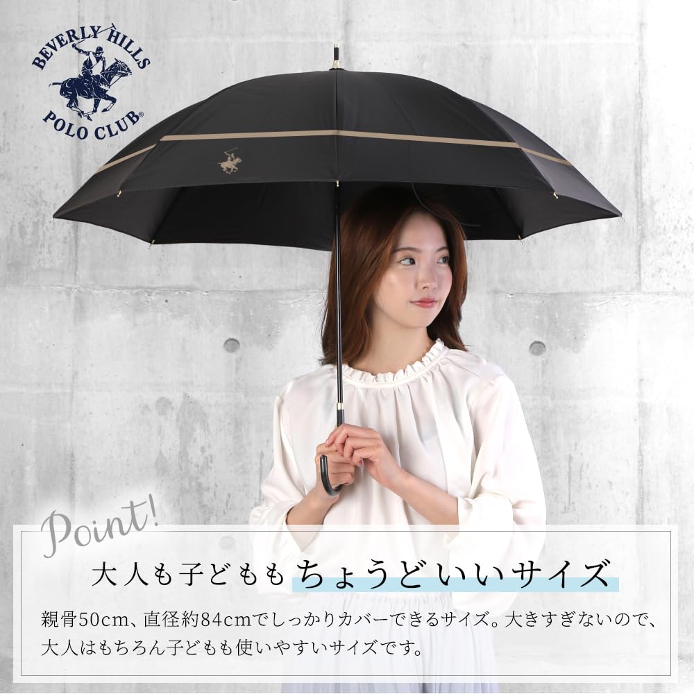 Ogawa Rain or UV Protection Light Heat Water BHPC Manual 71182 Women's Parasol, Shine, 99.9% & Blocking, Shielding, Repellent, White, Opening,
