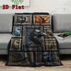 Raven Art Compilation 2D Flat Pattern Flannel Blanket, High Quality All Seasons, Home Decor, Warmth and Comfort, Perfect for Christmas Gifts.