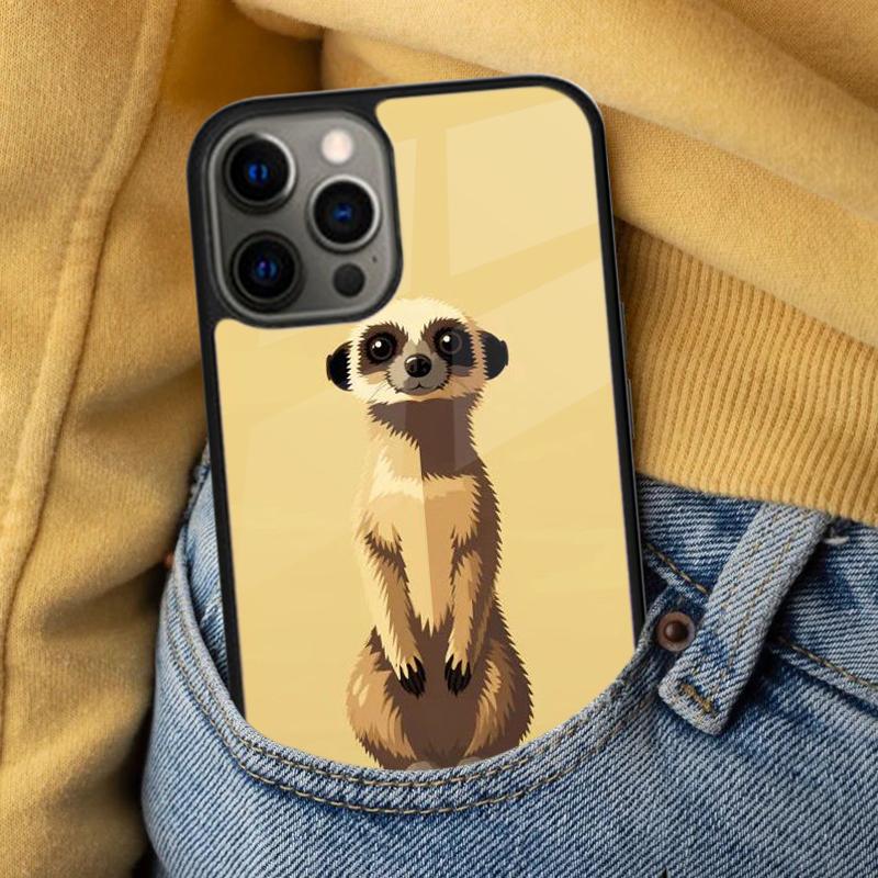 Cute Baby Meerkat Soft Phone Case for iPhone 17 Air 16e Pro Max 15 Pro 13 14 Plus 11 12 MagSafe Magnetic Coque
