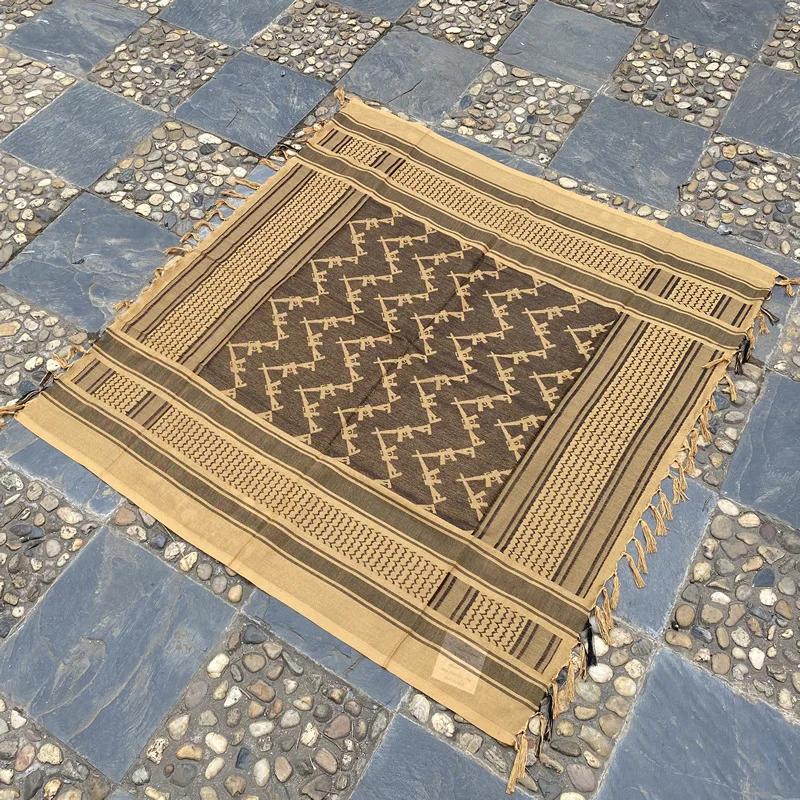 Tactical Desert Arab Scarf Keffiyeh Shemagh Skull Camo Army Military Shawl Neck Cover Head Wrap For Outdoor Hunting Hiking