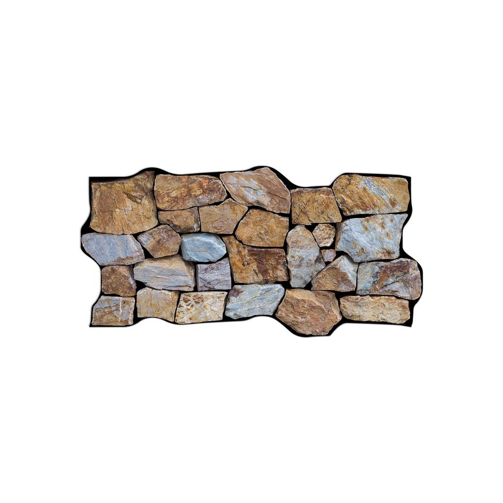 Green Pebble Special-Shaped Retro Tile Sticker, Kitchen And Living Room Self-Adhesive Waterproof Pvc Wall Sticker